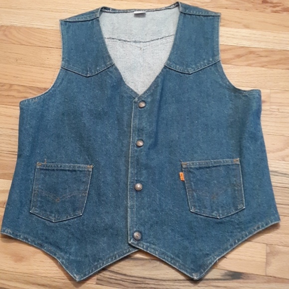 vintage levis denim vest